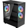 AEROCOOL Case Aerocool Viewport Mini V2 ARGB Mini Tower Vetro Temperato Nero