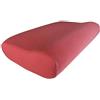 Edda Lux Federa per cuscino cervicale, 55 x 35 cm, in morbido jersey di cotone 100%, per guanciali da collo in memory foam, Ciliegia