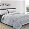 Dorian Home Completo Lenzuola Matrimoniali Cotone 100% Puro 180x200 Made in Italy