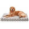 JOEJOY Cuccia ortopedica extra grande, extra grande, lavabile, cuscino per cani con memory foam, lavabile, rimovibile, impermeabile, ortopedico, rosso intenso