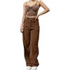 lozssnigzi Pantaloni Donna Invernali Pantalone Velluto-a-Coste Eleganti Pantaloni Comode Invernale Pantalone Palazzo Pantaloni Velluto Donna Cargo Pantaloni Larghi