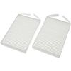 vhbw set di filtri compatibile con Zehnder ComfoSpot 50 sistema di ventilazione - Filtri dell'aria G4 / F7 (2 pezzi), 18 x 12 x 4 cm, bianco