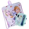Sorrisini Contenitore Pranzo con Posate per Bambini, Porta Merenda, Sacca Sportiva Bambini, Lunch Bag Scuola Asilo, Zaino Ginnastica Gite, Frozen
