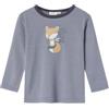 NAME IT NMMWILLIT Wool LS Top, Maglia a Maniche Lunghe Bambino, Grau,