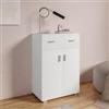DEGHI Mobile multiuso 60x90h cm bianco con 2 ante e 1 cassetto - Timoti