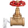 Honfitat Vintage Steampunk 1/2 Pollici Rosso Maniglia Stop Valvola Interruttore Della Luce Con Filo Per Acqua Tubo Lampada