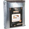 SURUS EQUIPMENT Pannelli termoriflettenti per termosifoni che riducono la dispersione di calore in casa, 3 fogli da 120x60 cm e 18 adesivi 3M montaggio a muro