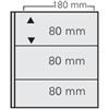 SAFE 1278 Ricariche per Album Banconote ARTline | Trasparenti con Inserto in Cartoncino Nero | Perforazione 4 Fori | 204 × 260 mm | Set da