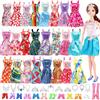 Beamely 32 pezzi di abbigliamento e accessori per bambole da 11,5 pollici, include 16 abiti + 6 accessori per gioielli + 10 scarpe (stile casuale), adatti per regali di compleanno delle ragazze
