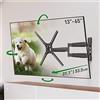 Barkan Supporto da parete per TV da 13 a 65 pollici, articolato con movimento completo, 4 movimenti, staffa piatta e curva, fino a 36,3 kg, estremamente estensibile, compatibile con LED OLED LCD