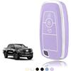 TOOMUME Cover Chiave TPU, Custodia Chiave Adatto per Ford Ranger Raptor Mondeo Mustang Edge Ecosport Custom Kuga Fiesta Focus Transit S-Max, Copri Chiavi Guscio Chiave Auto Telecomando - Smart Key