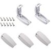 Greluma 5 Pezzi Supporti per Porte RV, fermaporta Bagagli Bianco, Clip per Porte Camper, mantengono Aperta la Porta Bagagli, per Camper, roulotte, Camper