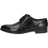 bugatti Scarpa bassa business in pelle, derby con finitura bicolore, calzata ergonomica con fascia elastica Uomo, Nero, 45 EU