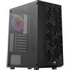 AEROCOOL Case Aerocool Hive FRGB v3 Nero Vetro Temperato Midi Tower