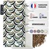 Chill&Rest - Borsa dell'acqua calda a microonde sfoderabile - Made in France - Borsa dell'acqua calda seme - Indietro - Emicrania - Maschera riscaldata occhi - Mini borsa dell'acqua calda - Grigio -
