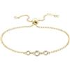 Tamaris Bracciale TJ-0607-B-22 Argento 925 IP Gold, 22 cm, Argento, Zirconia cubica