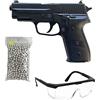 Saigo Defense Confezione Pistola Airsoft Modello SG00003 con Molla/Materiale: plastica ad Alta Resistenza/Potenza 0,5 Joule/Consegnato con Accessori