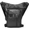 NLONLL Marsupio da Gamba Moto Borsa da Gamba Marsupio da Motociclista Borsello Gamba Tattica Marsupio Cosciale Uomo Donna per Ciclismo Escursionismo Campeggio Arrampicata (Nero)