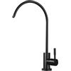 YWJFSA Rubinetto Lavabo Cucina Osmosi Rubinetto Per La Purificazione Dell'Acqua Rubinetti Per Lavello Cucina Acciaio Inossidabile 14,Nero