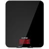 ACCUWEIGHT Bilancia da Cucina Multifunzionale con Display LCD Retroilluminato, Piattaforma in Vetro Temperato, Bilancia Digitale per alimenti 5 kg/11libbre Spegnimento Automatico Nero