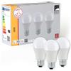 Eglo - Set di 3 lampadine a LED E27, lampadine classica, 8,5 W ciascuna, luce bianca calda, 3000 K, lampadina A60, diametro 6 cm