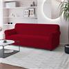 Italian Bed Linen Copridivano FASHIONABLE Estensibile da 170 a 230 cm - Salvadivano Elasticizzato in Poliestere, Cotone ed Elastan, Protezione Divano 3 Posti - BORDEAUX