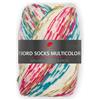 PRO LANA Fjord Socks Multicolor 482 - Calzini 4 scomparti, colore: petrolio/rosa