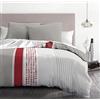 Home Linge Passion Parure copripiumino 140 x 200 Mimosa, colore: Rosso