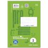 Staufen premio spiral block notes - 5 block notes universitari, 40 fogli ciascuno, DIN A5, righe 3 (14 righe doppie), carta riciclata 90 g/m²