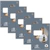 Staufen Style blocco note per la scuola LIN 25-5 blocchi da 50 fogli ciascuno, DIN A4, 70 g/m², rigato con bordo bianco (9 mm), 4 fori
