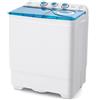 RELAX4LIFE Mini Lavatrice con Centrifuga, con Capacità di Lavaggio di 6,5kg e Capacità di Centrifuga di 2kg, Lavatrice con 2 Camere e Doppio Motore, per Dormitorio e Camper (Blue)
