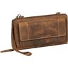 STILORD 'Marigold' Portacellulare Borsa Tracolla Donna Borsette Pelle Autentico Grande Portafoglio Pelle Borsa Cuoio Portamonete Porta Cellulare da Collo 7 Pollice RFID, Colore:bergamo - marrone