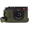 MegaGear MG1721 Ever Ready - Mezza custodia in vera pelle, compatibile con Leica Q2, colore: Verde