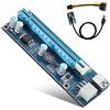 Ozgkee Egpu Mini Pcie a Pci Express 16X Riser Mini Pci E a Pci Express16X Extender Riser Adattatore con Cavo di Alimentazione per Scheda Video Mining