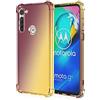 HUANGTAOLI Cover per Motorola Moto G8 Power, Rinforzare la con Angoli in Morbida Colorato Silicone Protettiva Bumper Custodia per Motorola Moto G8 Power