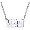 FindChic Collana con Numero Angelico Ciondolo con Numero dell'Angelo 000-999, Collana in Acciaio Inossidabile da Donna Regalo per Ragazza