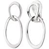 Traveller - Orecchini a clip pendenti da donna, 33x14mm, Altro, Non pietra preziosa