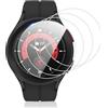 Vauki 4 Pezzi Vetro Temperato per Samsung Galaxy Watch 5 Pro 45mm, Durezza 9H Pellicola Protettiva, Antigraffio Senza Bolle Ultra HD Chiaro Installazione Facile Sensibile al tocco Vetrino Protezione