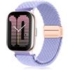 PaceBid 20mm Nylon Cinturino per Amazfit Active 2/Active/GTR Mini/GTS 4/GTS 4 Mini/Bip 3/Bip 3 Pro/GTS 3/2, Magnetica Intrecciato Cinturini di Ricambio per Amazfit T-Rex 3 Pro 44mm/GTR 42mm -Lavanda
