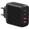 Yerewker Caricatore Rapido USB C Plug, Adattatore di Caricabatterie USB C a 4 Porte Da 20 W per iPhone 16 15 14 13 12 11 Pro Max SE XS XR 8 Plus SE, iPad, Samsung Galaxy