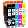 Supply Guy 5 Cartucce Per Stampanti compatibile con HP 364 XL / N9J74AE per DeskJet 5445 5460 OfficeJet 7515 PhotoSmart 7510 7520 B8550 C5324 C5370 C5373 C6380 C6383 D5445 B410a B410c e altri