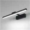 Comely LED Lampada da Specchio Bagno, Luce Specchio LED Nero Bianco Freddo 6500K, 9W 1100LM Specchio Armadio Lampada da Bagno 40 cm per Illuminazione Trucco o del Guardaroba