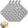 aghoer Presine in cotone, 4 pezzi, resistenti al calore, presine, presine, 17 x 17 cm, resistenti al calore, presine, presine da cucina, per forni, cottura - nero