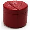 PURPLE LEGACY, scatola di conservazione ultra leggera in alluminio - Impermeabile - Ermetica - Diametro: 63 x 45 mm - Protezione contro la luce UV - Per pillole, erbe ed erbe aromatiche (rosso, grande