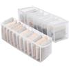 JOOTUEPO 2 Pezzi Divisori per Cassetti, Organizer Pieghevoli per Cassetti, Organizer per Biancheria Intima, Contenitori Pieghevoli per Calzini, Biancheria Intima, Mutandine, Cravatte