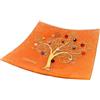 Sospiri Venezia Svuotatasche Albero della Vita in Vetro di Murano Murrine e Oro Idea Regalo Piatto Vassoio Decorativo Made Italy Portaoggetti Soprammobile Bomboniere Cerimonia 14x14 cm