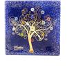 Sospiri Venezia Orologio da Tavolo Vetro Murano Meccanismo Silenzioso Decorato Murrine e Foglia Oro Idea Regalo Realizzato a Mano Made Italy (10x10 cm)