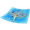 Sospiri Venezia Svuotatasche Albero della Vita in Vetro di Murano Murrine e Oro Idea Regalo Piatto Vassoio Decorativo Made Italy Portaoggetti Soprammobile Bomboniere Cerimonia 14x14 cm