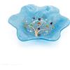 Sospiri Venezia Svuotatasca Piatto Soprammobile Ciotola Albero della Vita Vetro Murano Decorato Murrine e Foglia Oro Idea Regalo Realizzato a Mano Made Italy (13x13 cm)