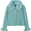 Mayoral Cardigan Tricot Colletto pell per Bambine e Ragazze Smeraldo v 9 Anni (134cm)